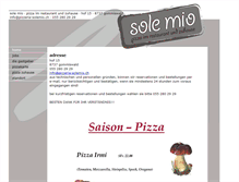 Tablet Screenshot of pizzeria-solemio.ch